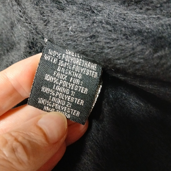 Special One International Black Motorcycle Jacket w/ Pink Faux Fur Collar Size M - Picture 15 of 16